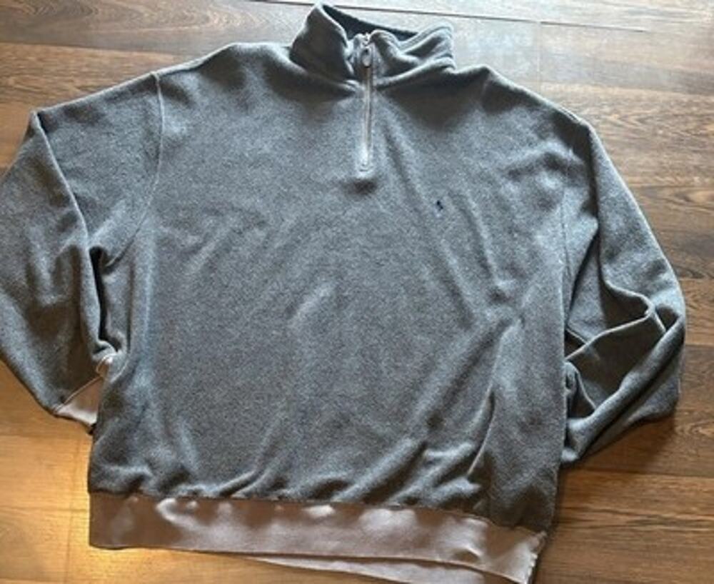 Polo Ralph Lauren Quarter Zip Fleece Pullover Gray XXL